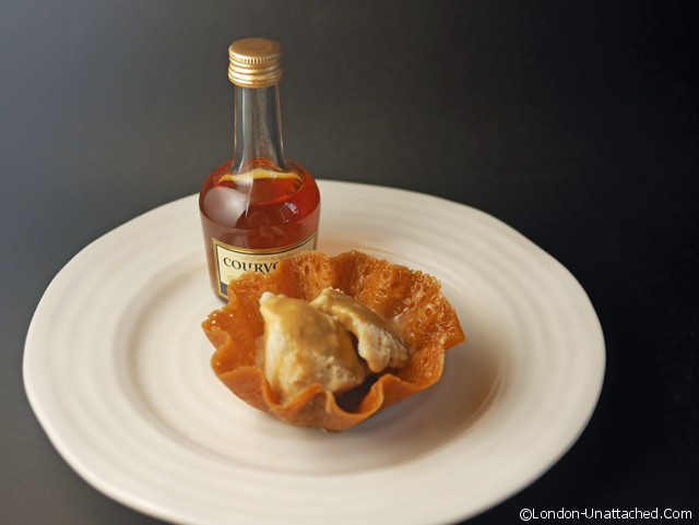 Brandied Banana Ice Cream Baskets