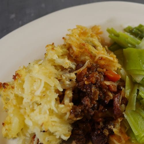 shepherds pie served