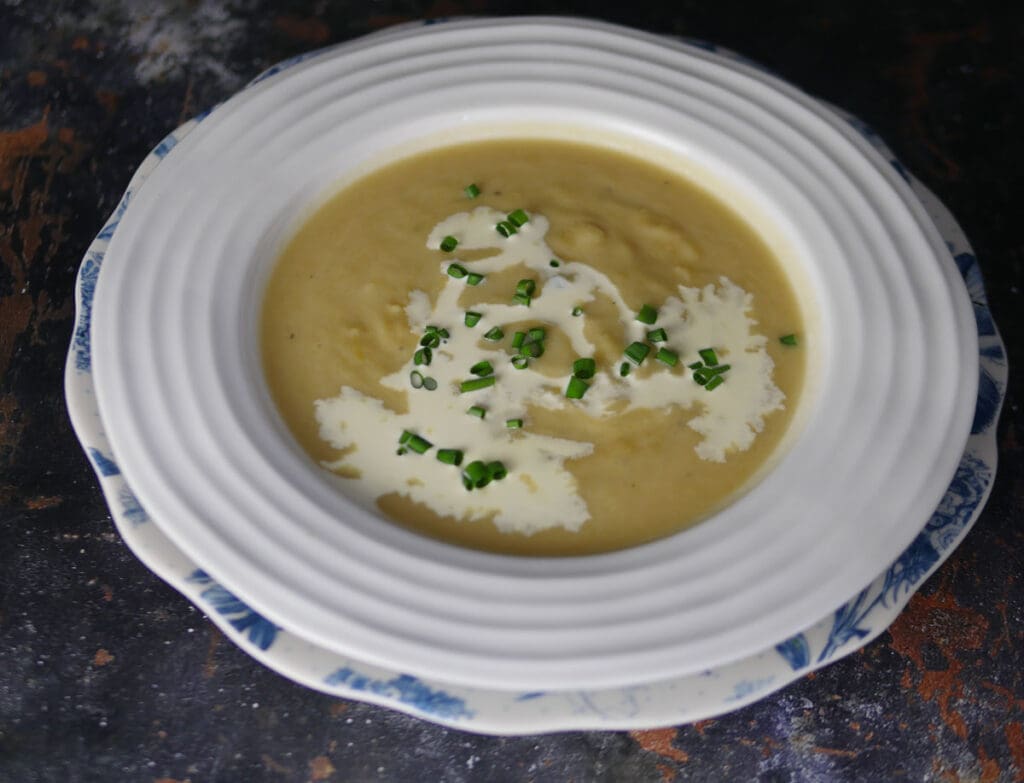 Leek and cauliflower soup