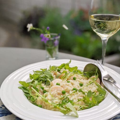 Pea and Shrimp Risotto