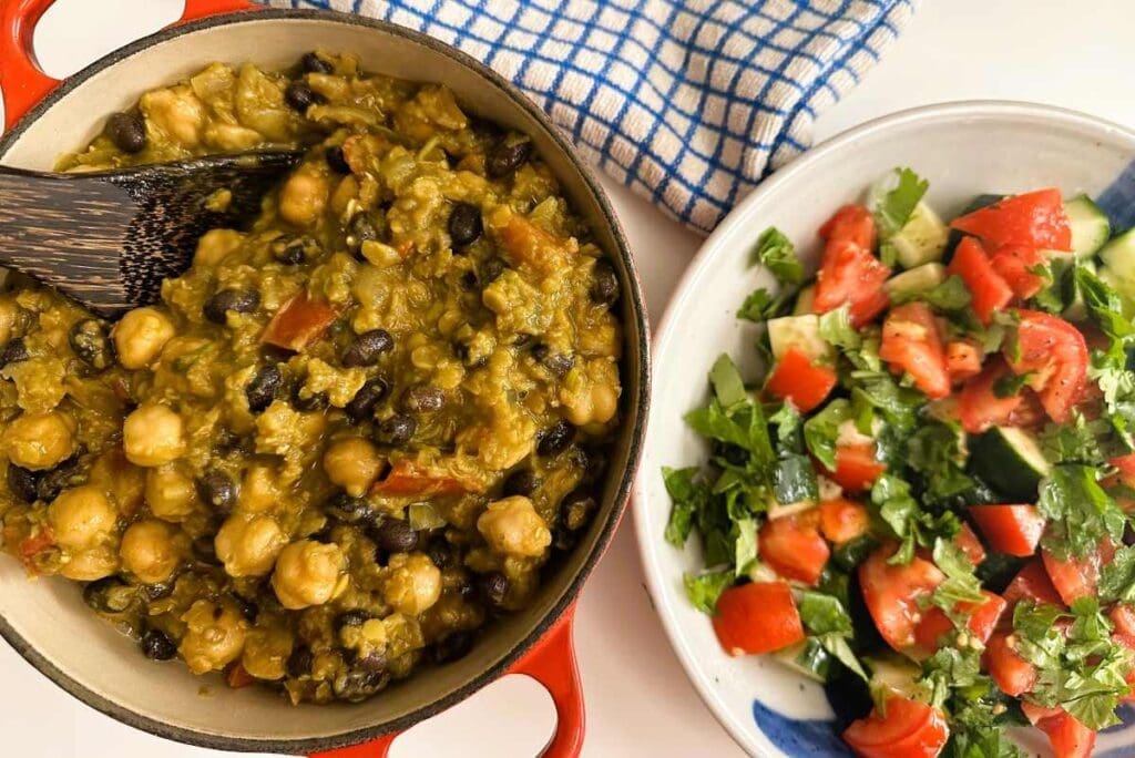 Katchhumber salad is a refreshing salad made with cucumber and tomatoes