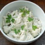 Potato salad in a bowl